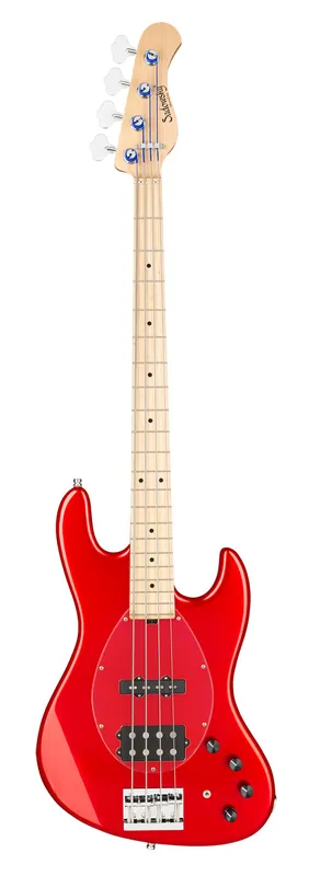 Sadowsky MetroLine 21-Fret Vintage M/J Bass, Swamp Ash Body, Maple Fingerboard, 4-String - Solid Candy Apple Red Metallic High Polish Zertifiziert