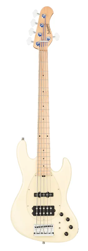 Geprüft Sadowsky MetroLine 21-Fret Vintage M/J Bass, Swamp Ash Body, Maple Fingerboard, 5-String - Solid Olympic White High Polish