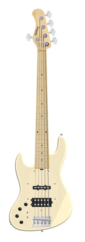 Preisknaller Sadowsky MetroLine 21-Fret Vintage M/J Bass, Swamp Ash Body, Maple Fingerboard, 5-String, Lefthand - Solid Olympic White High Polish