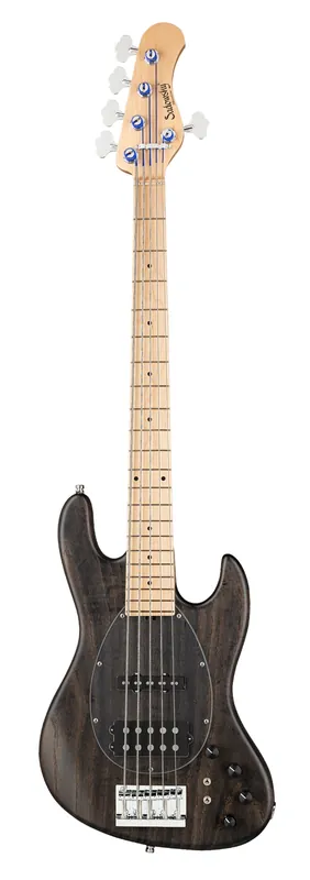 Sadowsky MetroLine 21-Fret Vintage M/J Bass, Swamp Ash Body, Maple Fingerboard, 5-String - Nirvana Black Transparent Satin Aktuell
