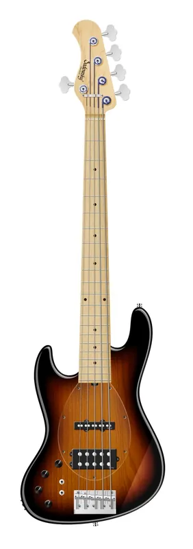 Sadowsky MetroLine 21-Fret Vintage M/J Bass, Swamp Ash Body, Maple Fingerboard, 5-String, Lefthand - '59 Burst Transparent High Polish Wochenendangebot