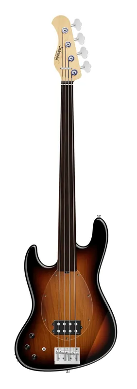 Preiswert Sadowsky MetroLine 21-Fret Vintage M Bass, Red Alder Body, Tigerstripe Ebony Fingerboard, 4-String, Fretless, Lefthand - '59 Burst Transparent High Polish