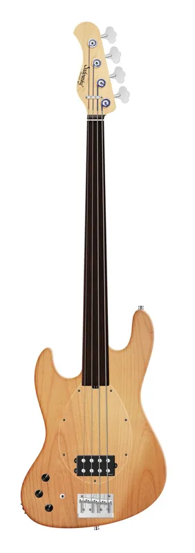Aktuell Sadowsky MetroLine 21-Fret Vintage M Bass, Red Alder Body, Tigerstripe Ebony Fingerboard, 4-String, Fretless, Lefthand - Natural Transparent Satin