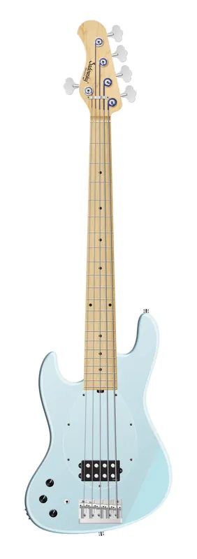 Sadowsky MetroLine 21-Fret Vintage M Bass, Swamp Ash Body, Maple Fingerboard, 5-String, Lefthand - Solid Ice Blue Metallic Satin Heißes Angebot
