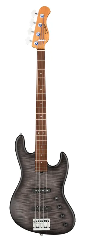 Sadowsky MetroLine Deluxe 21-Fret Standard J/J Bass, Okoume Body, Morado Fingerboard, 4-String - Black Burst Transparent Satin Preisreduziert