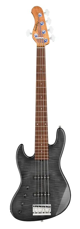 Sadowsky MetroLine Deluxe 21-Fret Standard J/J Bass, Okoume Body, Morado Fingerboard, 5-String, Lefthand - Nirvana Black Transparent High Polish Sofort Bestellen