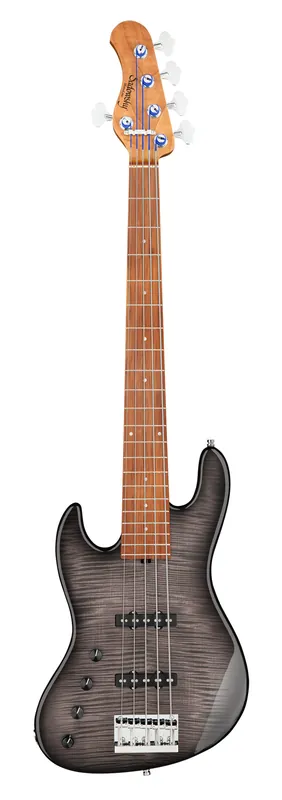 Sonderaktion Sadowsky MetroLine Deluxe 21-Fret Standard J/J Bass, Okoume Body, Morado Fingerboard, 5-String, Lefthand - Black Burst Transparent High Polish