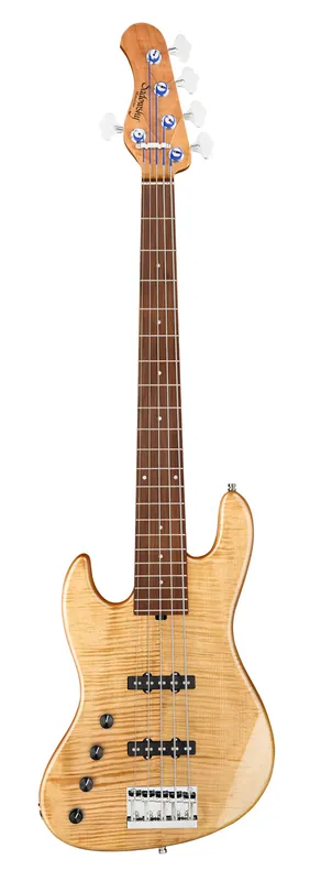Wochenendangebot Sadowsky MetroLine Deluxe 21-Fret Standard J/J Bass, Okoume Body, Morado Fingerboard, 5-String, Lefthand - Vintage Tinted Natural Transparent High Polish
