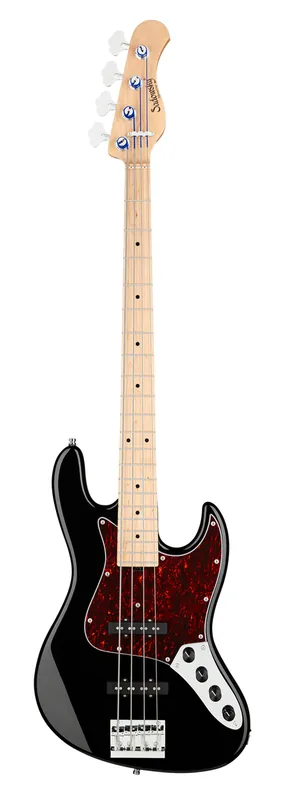 Neu Sadowsky MetroLine 21-Fret Vintage J/J Bass, Solidbody, Swamp Ash Body, Maple Fingerboard, 4-String - Solid Black High Polish