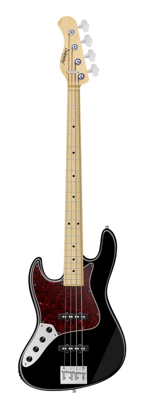 Highlight Sadowsky MetroLine 21-Fret Vintage J/J Bass, Solidbody, Swamp Ash Body, Maple Fingerboard, 4-String, Lefthand - Solid Black High Polish