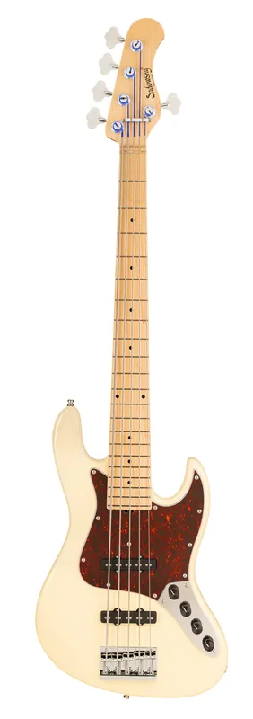 Gratis Versand Sadowsky MetroLine 21-Fret Vintage J/J Bass, Swamp Ash Body, Maple Fingerboard, 5-String - Solid Olympic White High Polish