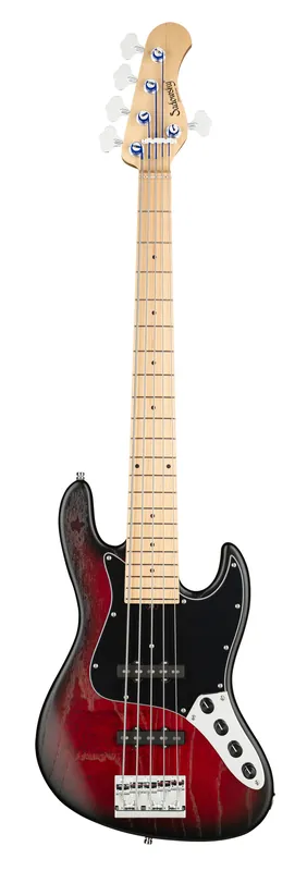 Sadowsky MetroLine 21-Fret Vintage J/J Bass, Swamp Ash Body, Maple Fingerboard, 5-String - Burgundy Blackburst Transparent Satin Top-Preis