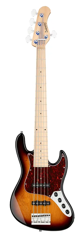 Bestpreis Sadowsky MetroLine 21-Fret Vintage J/J Bass, Solidbody, Swamp Ash Body, Maple Fingerboard, 5-String - '59 Burst Transparent High Polish