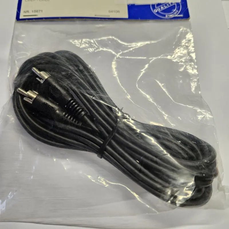 DREITEC 15671 Audiokabel 5 m, Cinch/Cinch Zertifiziert