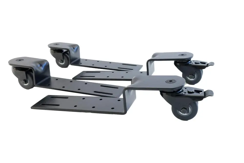 JAHN 212505 Rollenböcke 4-teilig; Standard; schwarz; Gummi, weich; gebremst, 2 x; flexibel Schnäppchen