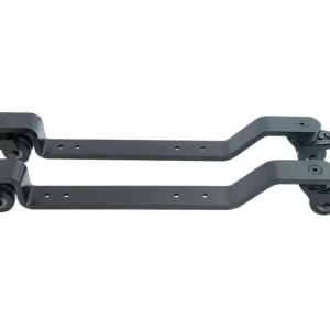 Schnäppchen JAHN 214502 Rollenböcke für Klavier, 2-teilig, Gummi weich, gebremst, 315 mm