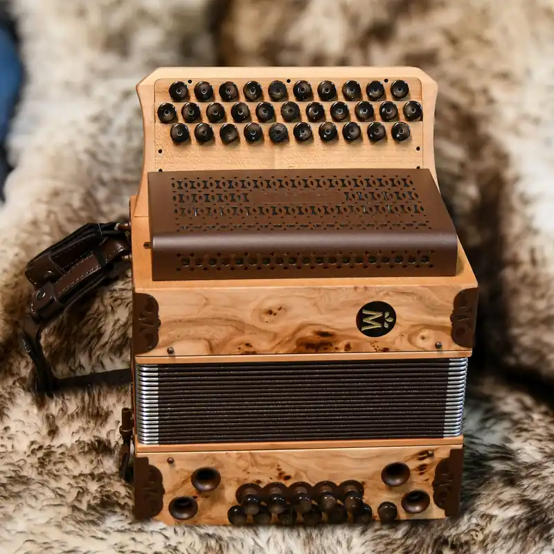Müller Harmonika - Rüster Mini inkl. X-Bass - Lernmodell G-C-F Schneller Versand