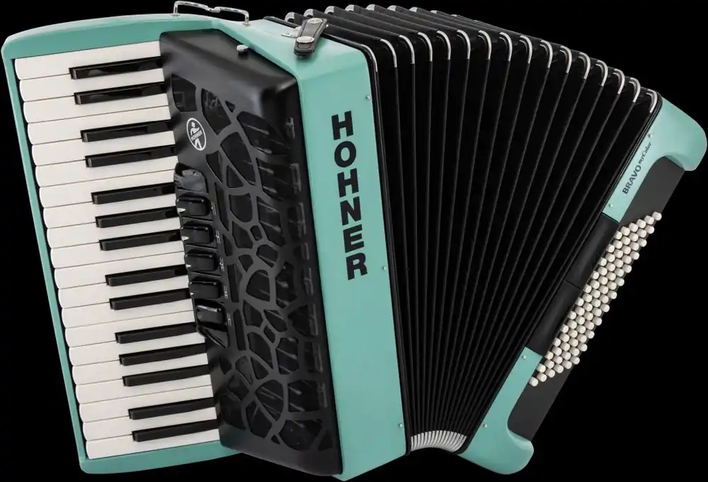 Rabatt HOHNER Akkordeon Bravo III 72 wind, myColor, silent key