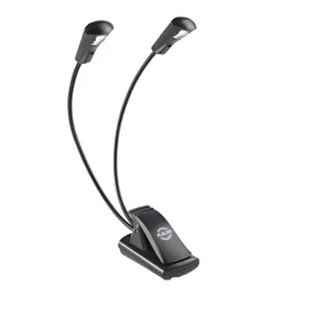 Günstig K&M 12243 Notenpultleuchte Double LED FlexLight, schwarz