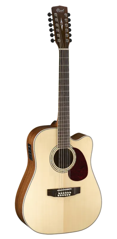 Schneller Versand CORT Westerngitarre MR710F12, Natur Satin, 12-Saiter, Preamp