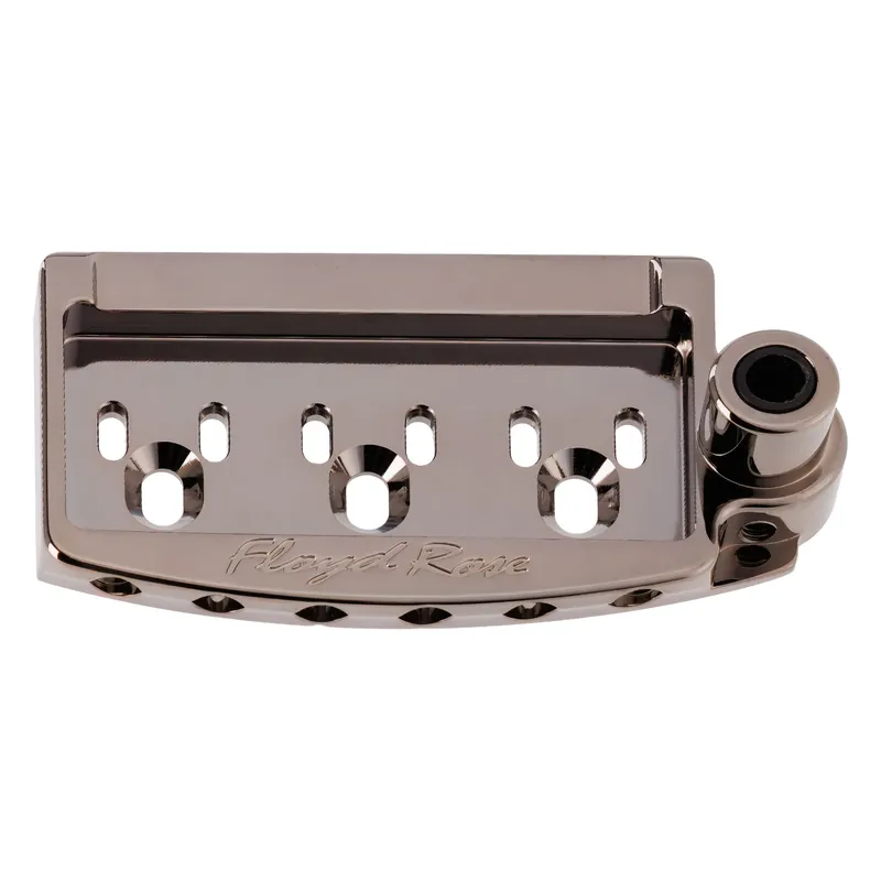 Kostenloser Versand Floyd Rose RTTBPWBNP - Rail Tail Tremolo Base Plate - Wide - Black Nickel