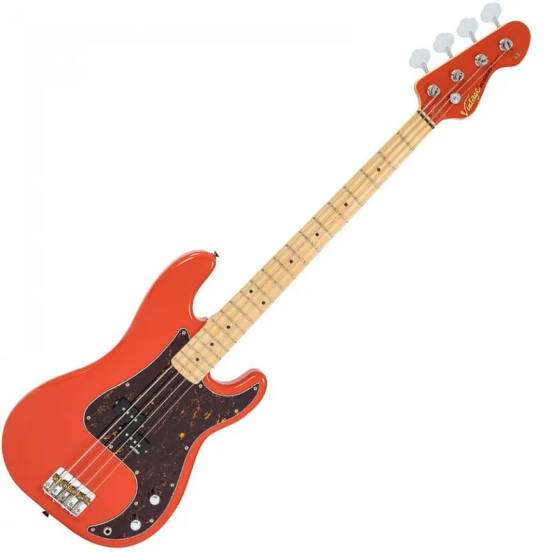 Beliebt Vintage Reissued E-Bass V4MFR, Firenza Red