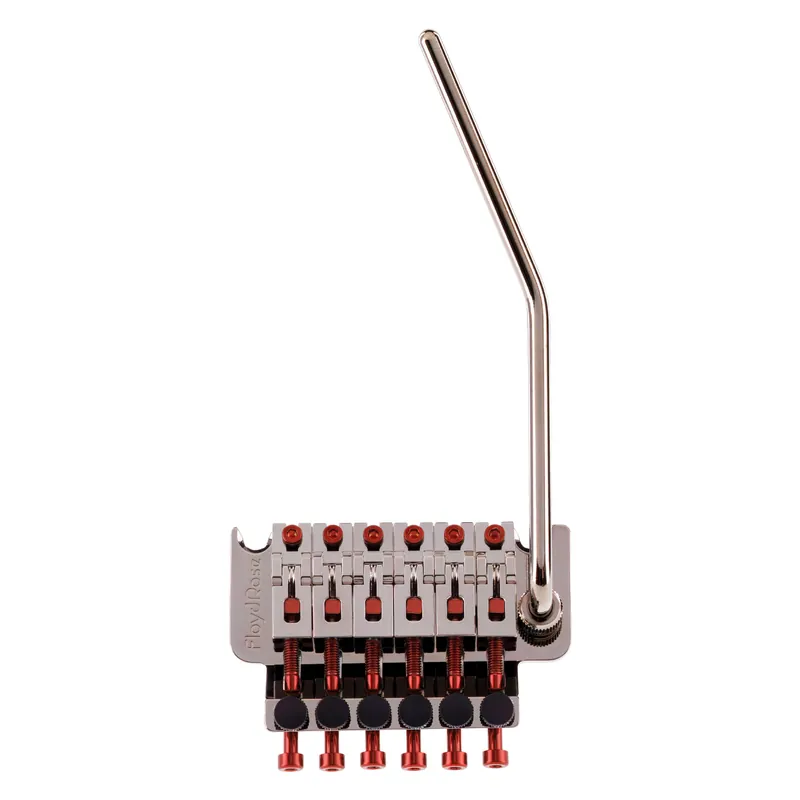 Nur Heute Floyd Rose FRT500-RD - Original Tremolo System - Black Nickel with Red Hardware