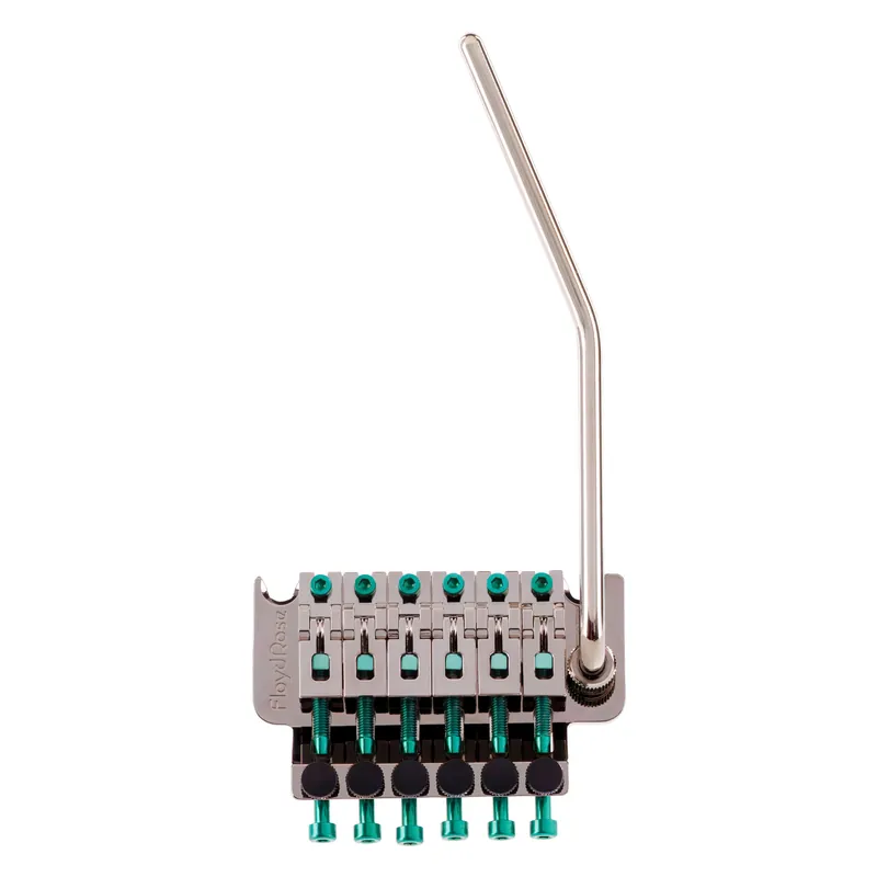 Floyd Rose FRT500-GN - Original Tremolo System - Black Nickel with Green Hardware Heißes Angebot