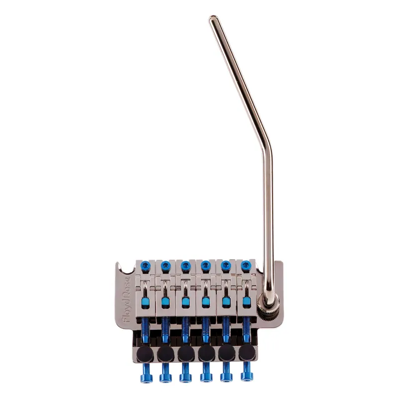 Heißes Angebot Floyd Rose FRT500-BL - Original Tremolo System - Black Nickel with Blue Hardware