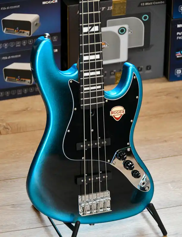 Mooer MBJ412 Electric Bass Guitar - Dark Blue Direkt Vom Hersteller