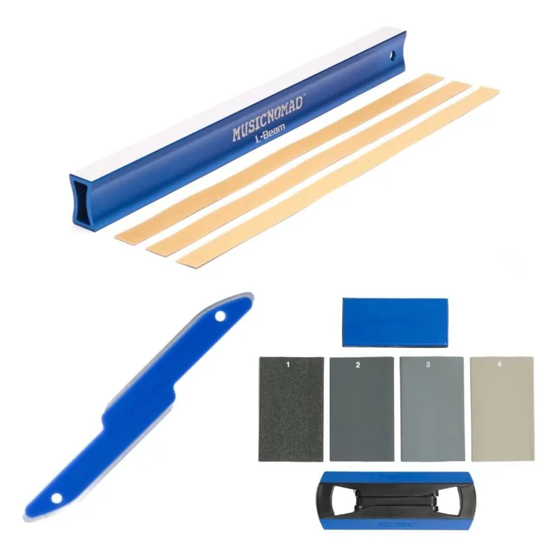 MusicNomad Guitar Fret Leveling Kit 11 pcs (MN872) - incl. MN811, MN850 & MN860 Ausverkauf