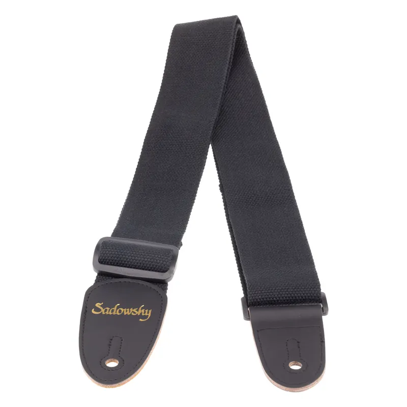 Preiswert Sadowsky Non-Slip Cotton Guitar Strap - Black, 50 mm Width