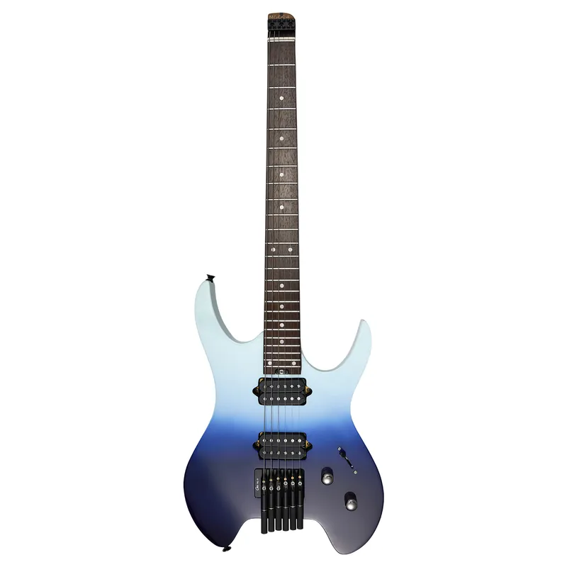 MOOER MHL50 Headless Guitar - SkyBlue-White Gradient Begrenztes Angebot