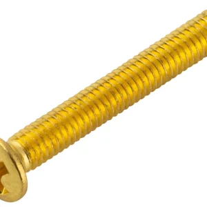 Expressversand Framus & Warwick Parts - Guitar Machine Head Peg Screw, M2.5 mm x 20 mm, 6 pcs. - Gold