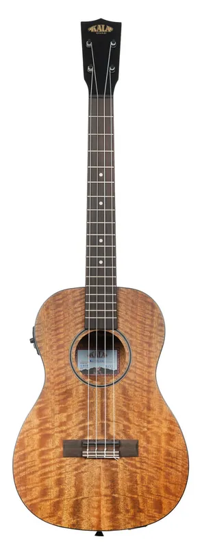 Kala KA-CM-BE - Curly Mango Baritone Ukulele, with EQ and Bag Abverkauf