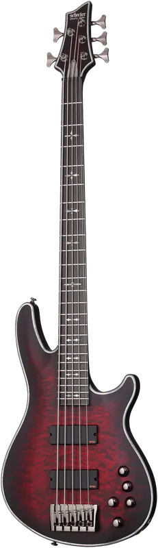 Top-Seller SCHECTER E-Bass Hellraiser Extreme-5, Crimson Red Burst Satin