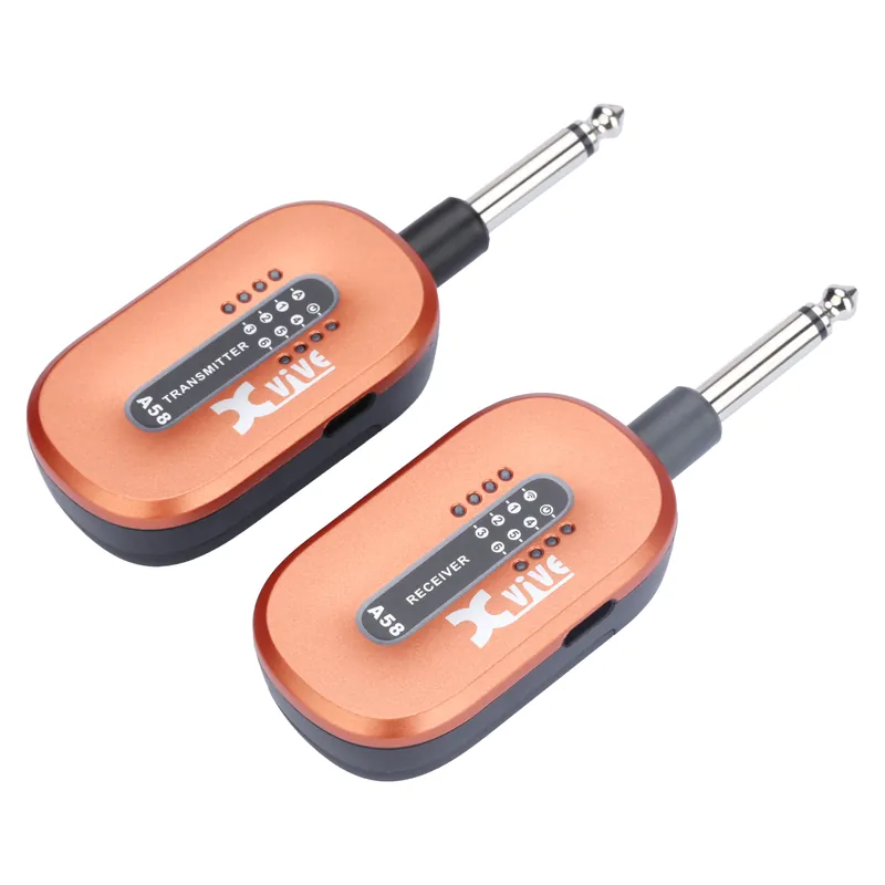 Highlight XVive A58 Guitar Wireless System, 5.8 GHz, Orange