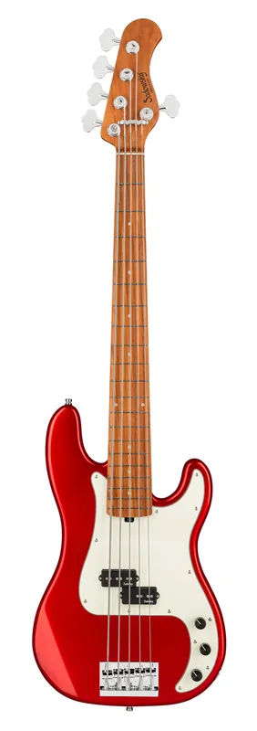 Sadowsky MetroExpress 20-Fret Ultra Vintage P Bass, Morado Fingerboard, 5-String - Solid Candy Apple Red Metallic High Polish Beliebt
