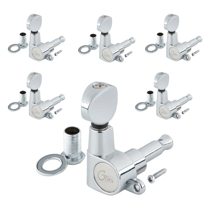 GTRS - Vintage Style Tuners for Intelligent Electric Guitars S800 and S801 - 6-in-Line, Bass Side (left) - Chrome Knallerangebot