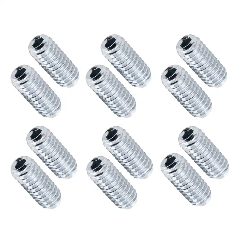 Finale Aktion Floyd Rose RTSHASP - Rail Tail Saddle Height Adjustment Screws Set (12 pcs.) - Nickel