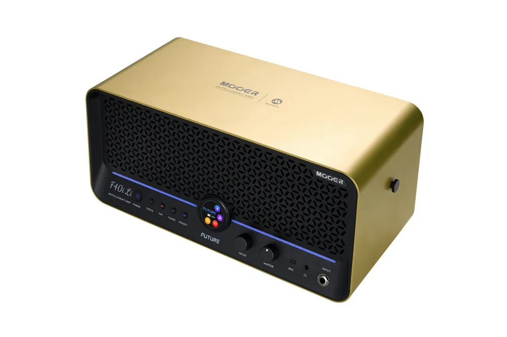 Mooer F40i Li - Multi-Effects & Modeling Guitar Combo, 40 Watt, with Battery - Imperial Gold Jetzt Kaufen
