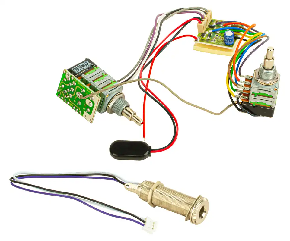 Mega-Angebot MEC 60051 - Active BEC 2 Electronics For Active Pickups (Vol+Bal PP / T+B PP) - Warwick Dolphin Pro, Dolphin SN