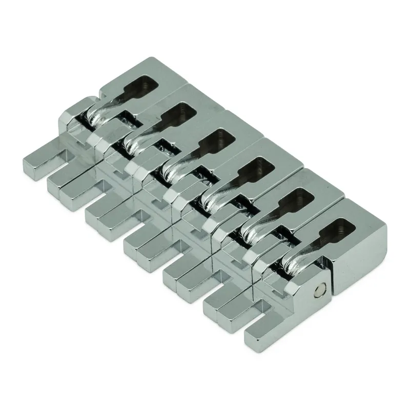 Neue Kollektion Floyd Rose FROBSS16CP - Original Saddle Set (6), 16" Radius - Chrome Finish