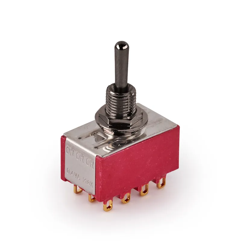 Angebot MEC Mini Toggle Switch, Long, Solder Lugs, ON/ON/ON, 4P3T - Black