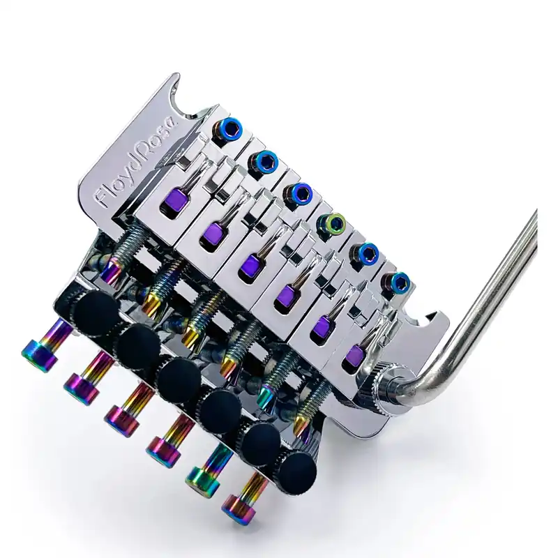 Floyd Rose FRT100-BC - Original Tremolo System - Chrome with Burnt Chrome Hardware Preis Gesenkt