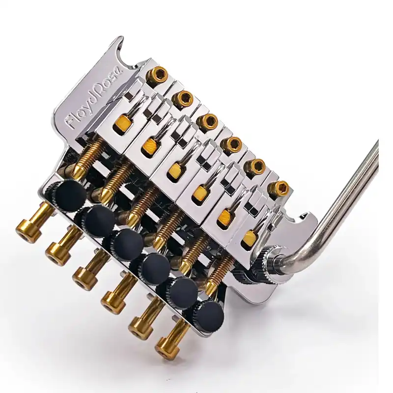 Echt Floyd Rose FRT100-GD - Original Tremolo System - Chrome with Gold Hardware