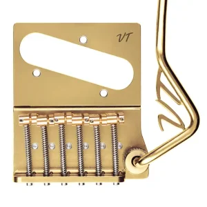 VegaTrem VT2ND Teletrem Modern “No Drill” (VT2NDMD-GD-wL), VT-Logo - Gold Wochenendangebot