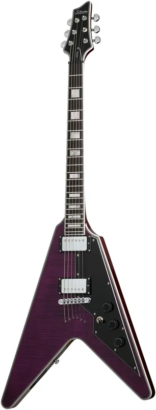 Sofort Bestellen SCHECTER E-Gitarre V-1 Custom, Trans Purple