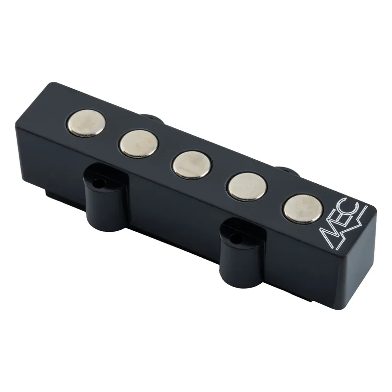 Bestseller MEC RockBass Passive J-Style Bass Pickup, BigPole, 5-String, Short Version - Black