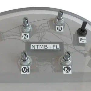Bartolini NTMB+FL 3-Band Preamp (HR-5.4AP/918FL), 5 Pots, 1 Toggle, for fretless, with Bypass Aktuell